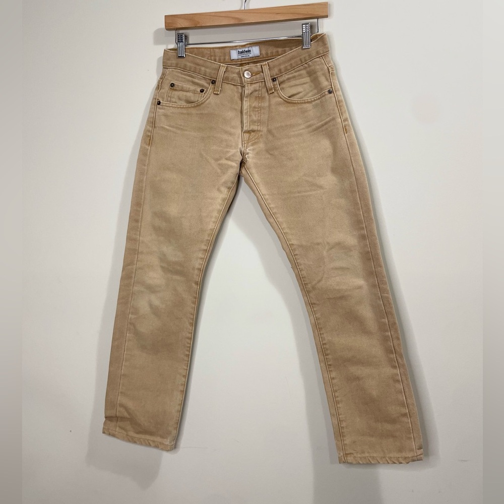 Baldwin The Reed Classic Straight Leg Men's Jeans Button Fly ButterScotch